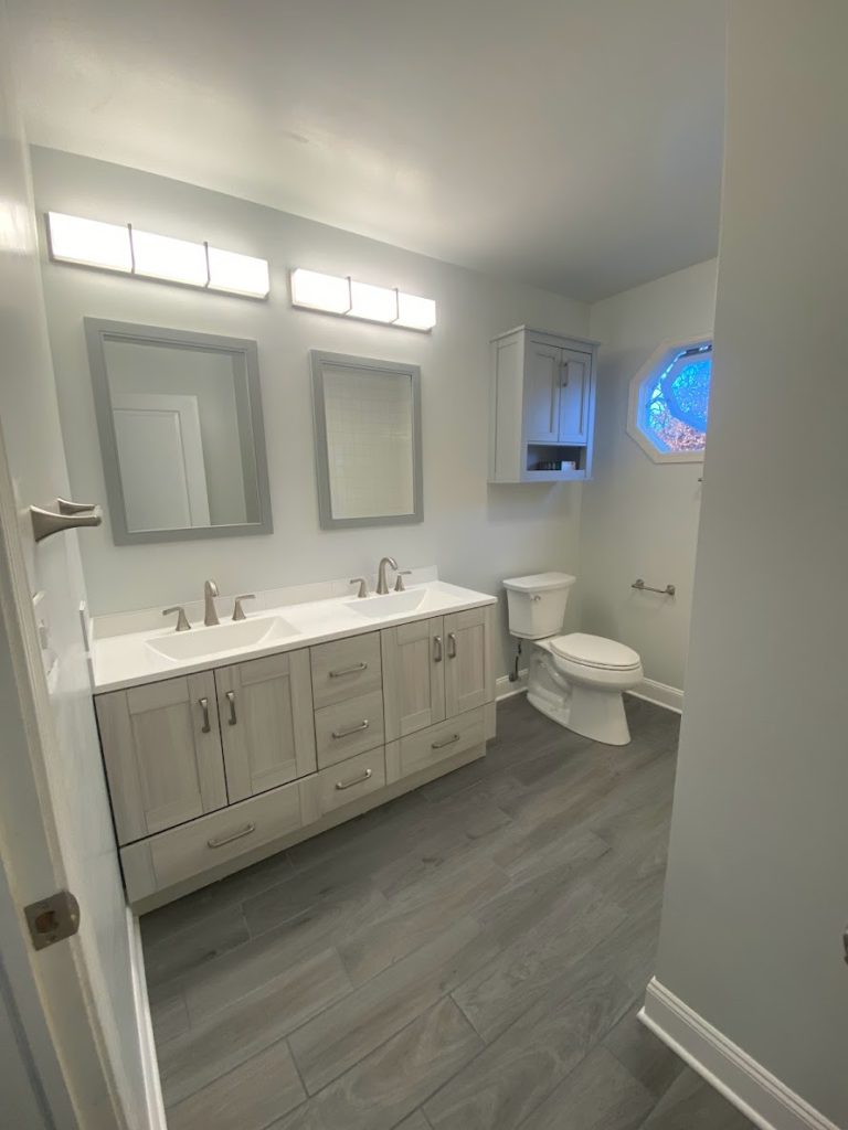 bath remodel after