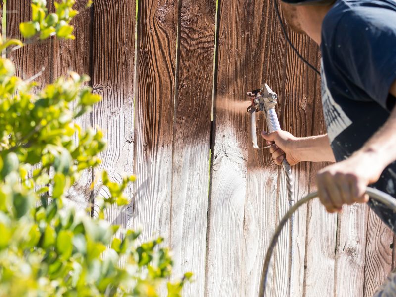 Fence staining Chicago
