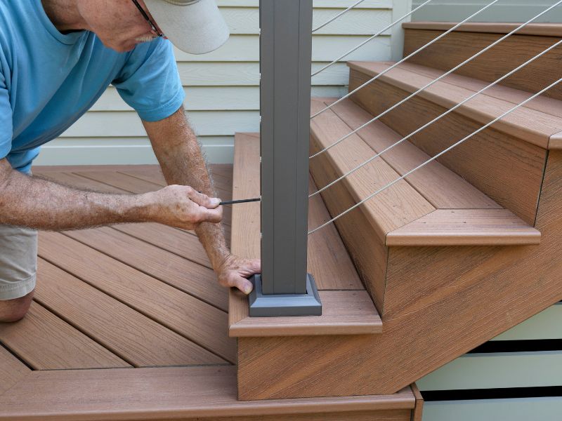 Outdoor railing installation Chicago