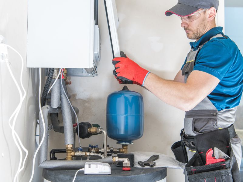 Water heater pan installation Chicago